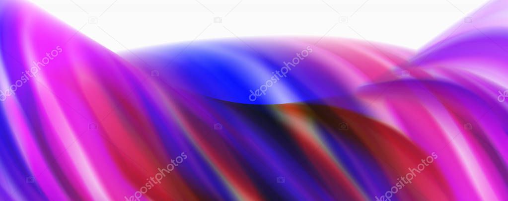 Color flowing waves, liquid conceptual abstract background