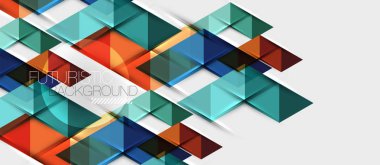 Üçgen geometrik modern iş sunumu tasarım şablonu, herhangi bir arka plan için soyut desen