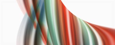 Beyaz renkli akış poster modern sıvı renk akışı. Beyaz renk arka planda techno Wave sıvı şekli. Tasarım projeniz için tasarım