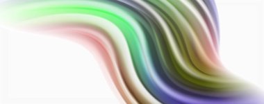 Parlak renkli sıvı dalgalar soyut arka plan, modern techno hatları