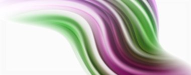 Beyaz renkli akış poster modern sıvı renk akışı. Beyaz renk arka planda techno Wave sıvı şekli. Tasarım projeniz için tasarım