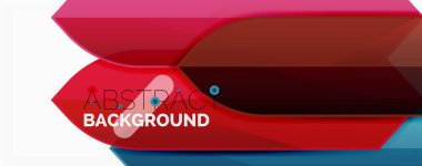 Geometrik soyut arka plan. Dinamik şekiller bileşimi