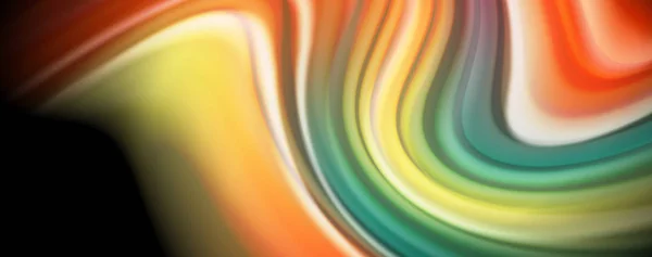 Colori fluidi fluenti - moderno poster di flusso colorato. Onda forme liquide. Art design per il tuo progetto di design — Vettoriale Stock