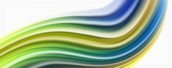 Glänsande färgglada flytande vågor abstrakt bakgrund,, modern Techno linjer — Stock vektor