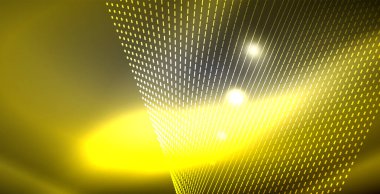 Parlak parlak parlayan Neon dalgalar