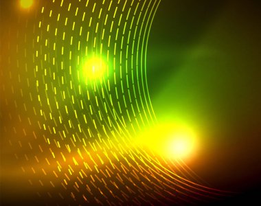 Parlak çevrelerin parlayan soyut arka plan