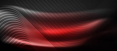 Parlayan parlak neon kareler soyut arka plan, techno modern şablon