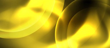 Parlak neon çevrelerde soyut arka plan