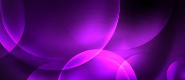 Çevrelerle parlak neon renk ışığı soyut arka plan