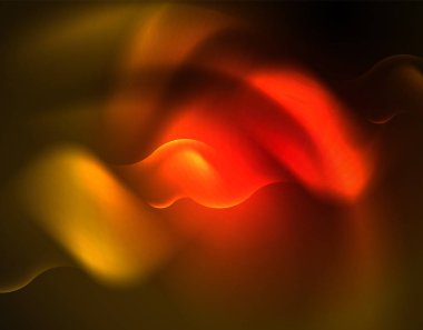 Parlak neon geometrik dalgalar şablonu