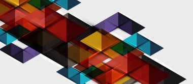 Üçgen geometrik modern iş sunumu tasarım şablonu