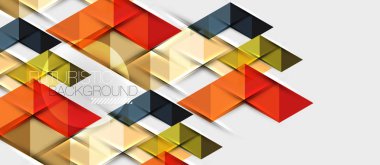 Üçgen geometrik modern iş sunumu tasarım şablonu, herhangi bir arka plan için soyut desen