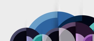 Dairesel geometrik tasarım şablonu