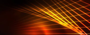 Çizgiler, soyut duvar kağıdı, parlak hareket, sihirli uzay ışığı ile parlak renkli neon ışık. Techno soyut arka plan