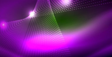 Parlak neon uzay arka planı