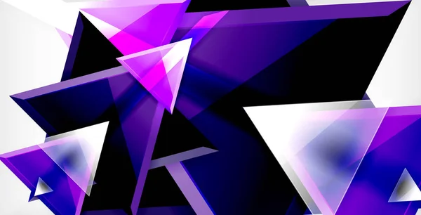 动态三角形组合抽象背景 — 图库矢量图片