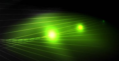 Parlak parlak parlayan Neon dalgalar