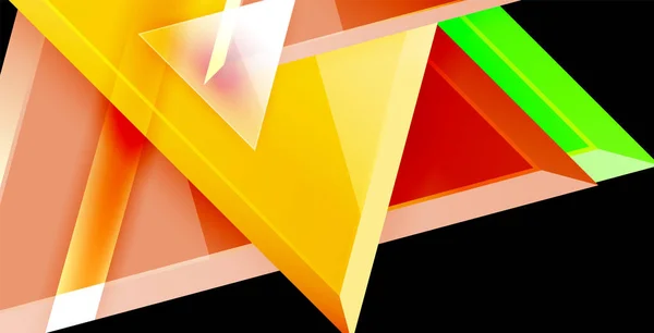 Блестящие треугольники — стоковый вектор
