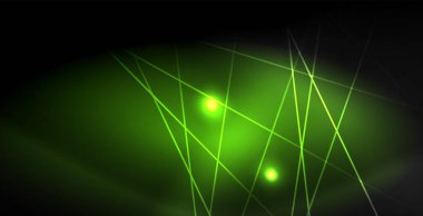 Neon renkli soyut çizgiler