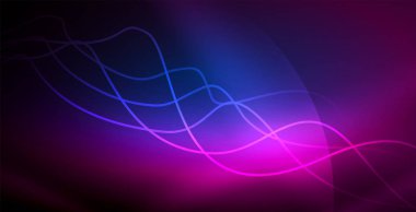 Neon çizgiler parlak parlayan arka plan