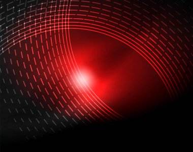 Neon renk parlayan ışıkları ile karanlık alan soyut arka plan