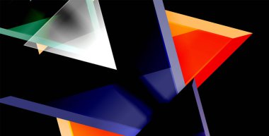 Parlak parlak üçgenler arka plan