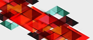 Üçgen geometrik modern iş sunumu tasarım şablonu