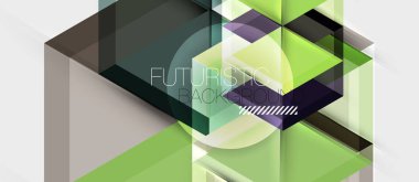 Altıgen vektör iş sunumu veya broşür şablonu, teknoloji modern tasarım