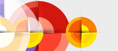 Dairesel geometrik tasarım şablonu