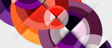 Dairesel geometrik tasarım şablonu