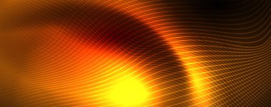 Parlak neon hatları techno Magic futuristik arka plan, sihirli enerji alanı ışık kavramı, soyut arka plan duvar kağıdı tasarım