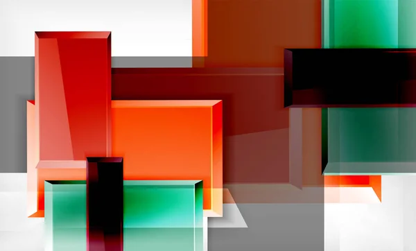 Kwadraty kolor futurystyczny streszczenie tło — Wektor stockowy