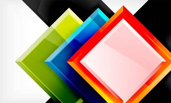 Quadrado colorido e retângulo blocos de fundo — Vetor de Stock