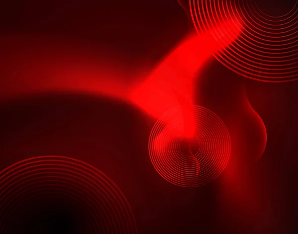 Modèle d'ondes géométriques néon brillant — Image vectorielle