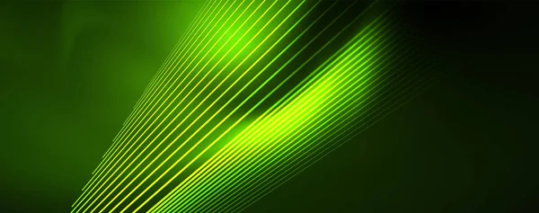 Vector Neon lichtlijnen concept, abstracte achtergrond — Stockvector