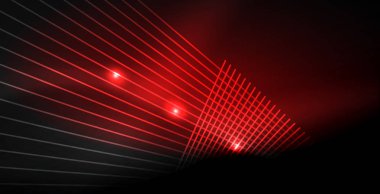 Neon renkli soyut çizgiler