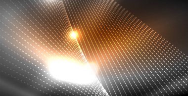 Parlak parlak parlayan Neon dalgalar