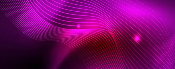 Linhas de néon brilhante techno fundo futurista mágico, conceito de luz de espaço de energia mágica, design de papel de parede de fundo abstrato —  Vetores de Stock