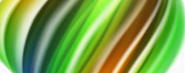 Tecno moderno Fluido flujo de color en poste colorido blanco. Arte para su diseño — Vector de stock