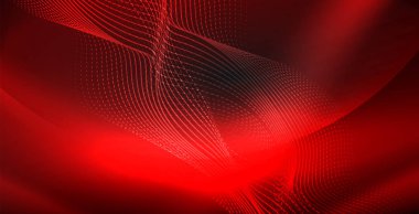 Koyu, parlak hareket, sihirli alan ışık parlayan soyut dalga. Techno arka plan