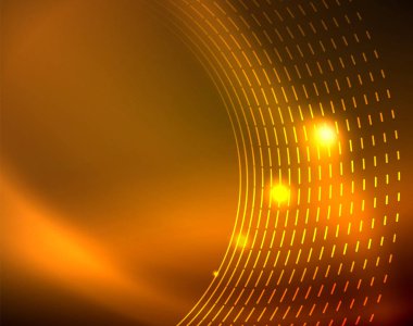 Parlak çevrelerin parlayan soyut arka plan