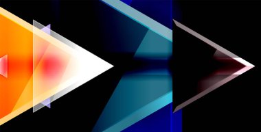 3D üçgen vektör en az arka plan tasarımı, geometrik soyut poster tasarımı