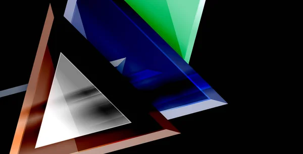 Brillant fond triangles brillant — Image vectorielle