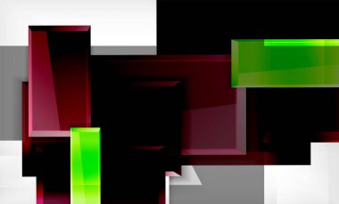 Renk kareler futuristik soyut arka plan