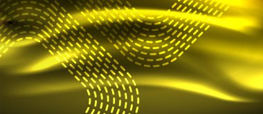 Parlayan ışık arka planda Neon kare şekiller çizgiler