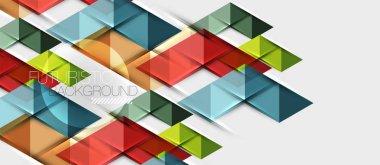 Üçgen geometrik modern iş sunumu tasarım şablonu