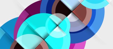 Geometrik tasarım arka plan - daireler