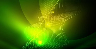 Parlak neon uzay arka planı