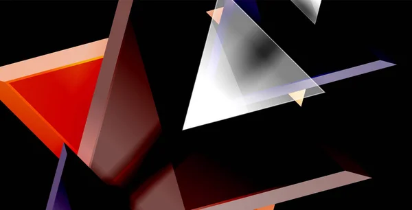 3d vetor triangular design de fundo abstrato mínimo, design geométrico cartaz abstrato — Vetor de Stock