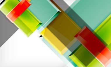 Renk kareler futuristik soyut arka plan